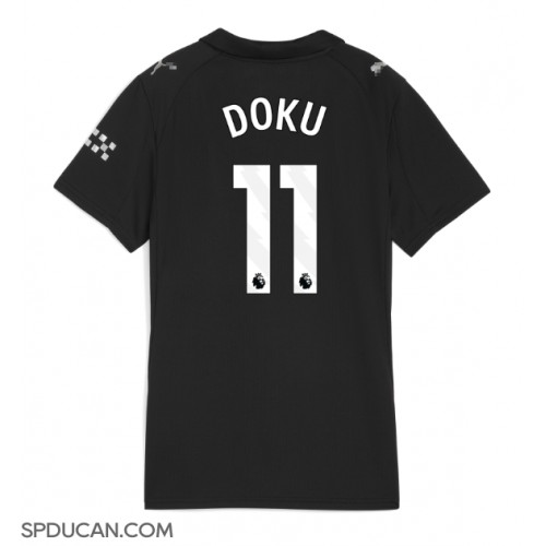 Zenski Nogometni Dres Manchester City Jeremy Doku #11 Gostujuci 2025-26 Kratak Rukav